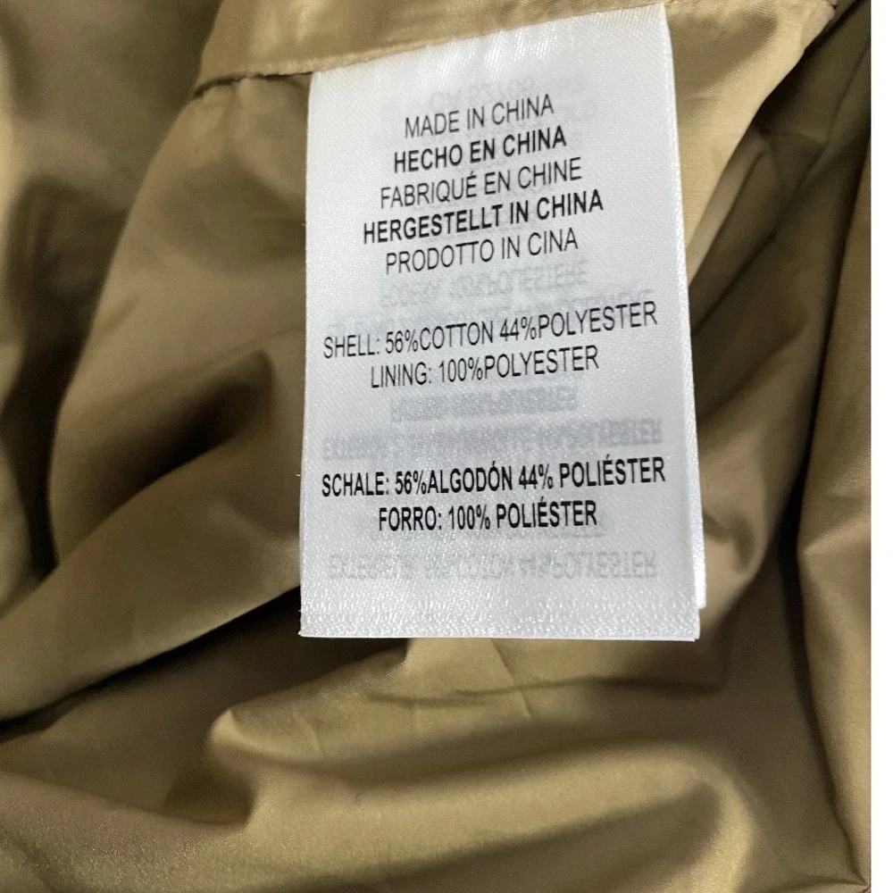 Thorogood Field Jacket Mens MD Tan Hooded Utility Multi-Pocket Workwear Coat